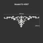 FS-H067 PU combination center ornament for wall and ceiling decoration