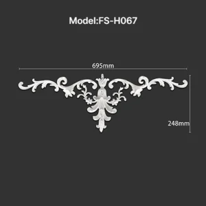 FS-H067 PU combination center ornament for wall and ceiling decoration