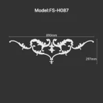 FS-H087 PU combination center ornament for wall and ceiling decoration