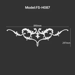 FS-H087 PU combination center ornament for wall and ceiling decoration