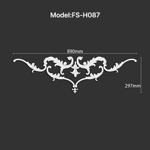 FS-H087 PU combination center ornament for wall and ceiling decoration