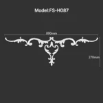 FS-H087A PU combination center ornament for wall and ceiling decoration