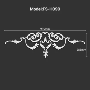FS-H090 PU combination center ornament for wall and ceiling decoration