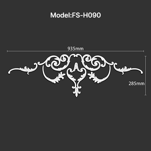 FS-H090 PU combination center ornament for wall and ceiling decoration