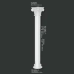FS-K005 2 3 PU Roman column for interior architectural decoration