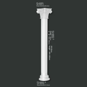 FS-K005 2 3 PU Roman column for interior architectural decoration