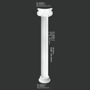 FS-K006-1X PU Roman column for interior architectural decoration