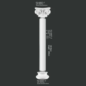 FS-K007 PU Roman column for interior architectural decoration