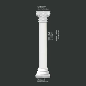 FS-K013 PU Roman column for interior architectural decoration