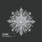 FS009 PU French decorative ceiling medallion for chandelier and ceiling decoration