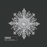 FS012 PU French decorative ceiling medallion for chandelier and ceiling decoration