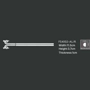 FS4002-AL R PU one-piece corner ornament for wall frame decoration