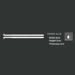 FS4003-AL R PU one-piece corner ornament for wall frame decoration