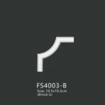 FS4003-B PU one-piece corner ornament for wall frame decoration