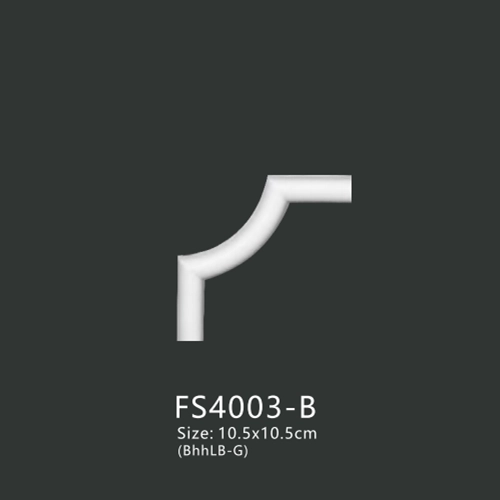 FS4003-B PU one-piece corner ornament for wall frame decoration
