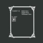 FS4007-D PU one-piece corner ornament for wall frame decoration