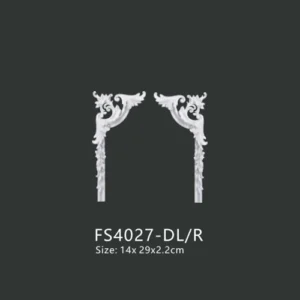 FS4027-DL R PU one-piece corner ornament for wall frame decoration