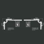 FS4028 PU one-piece corner ornament for wall frame decoration