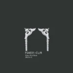 FS4031-CL R PU one-piece corner ornament for wall frame decoration
