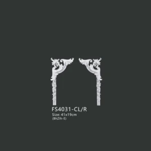 FS4031-CL R PU one-piece corner ornament for wall frame decoration
