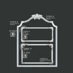 FS4042 PU one-piece corner ornament for wall frame decoration