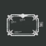 FS4081 PU one-piece corner ornament for wall frame decoration