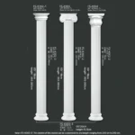 FSK002 3 4 PU Roman column for interior architectural decoration