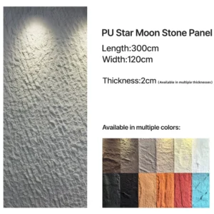 Large PU faux stone panel for interior and exterior wall decoration