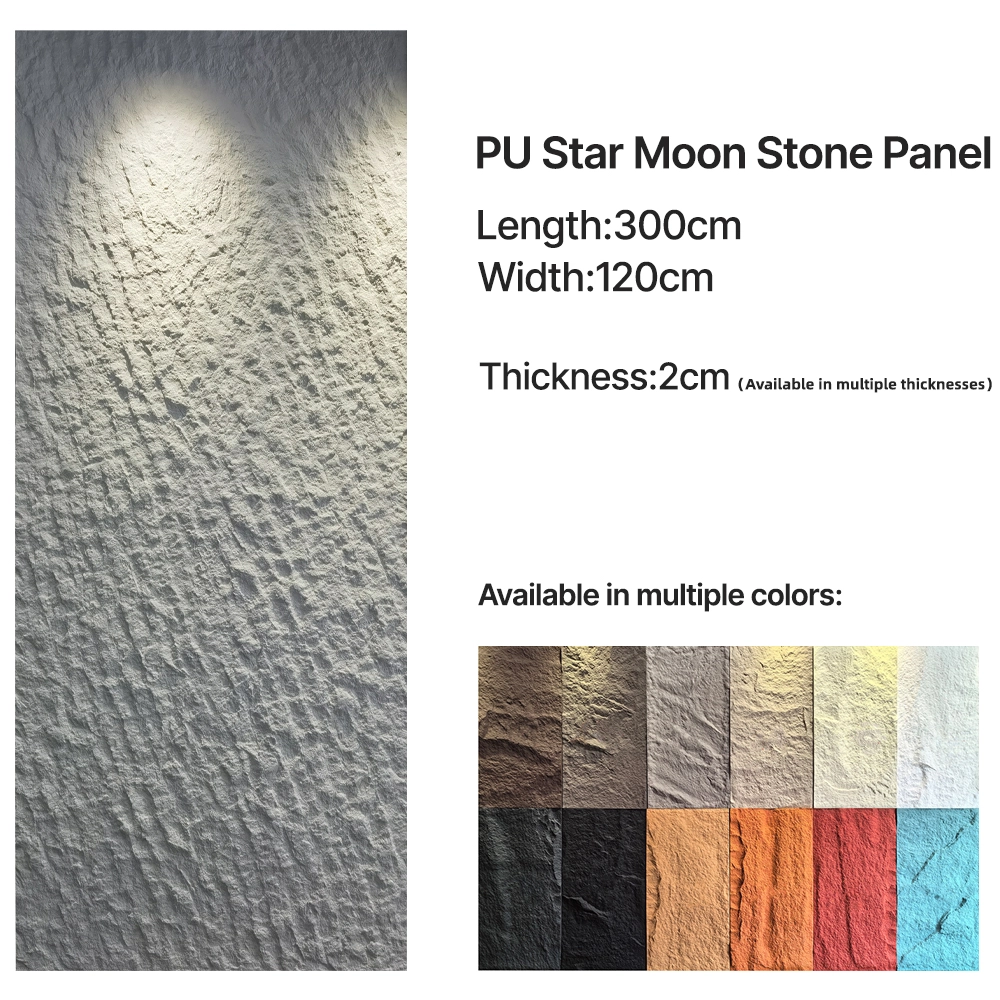 Large PU faux stone panel for interior and exterior wall decoration