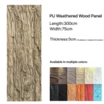 Large PU faux stone panel for interior and exterior wall decoration