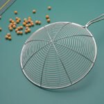 Stainless Steel Wooden Handle Kitchen Spaghetti Dumpling Noodle Metal Sieve Pot Food Skimmer Strainer Colander Noodle Bask...