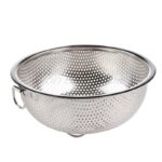 Wholesale Stainless Steel Kitchenware Set Fruit Vegetables Washing Drain Basket Leach Filter Metal Strainer Colander for F...