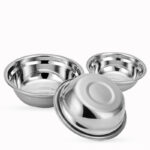 Eco-Friendly Stainless Steel 14-28cm Kitchen Utensil Soup Metal Deep Basin Ric...