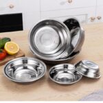 Eco-Friendly Stainless Steel 14-28cm Kitchen Utensil Soup Metal Deep Basin Ric...