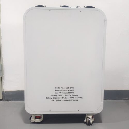 5000Wh Portable Home Power Station – White - Outdoor Home Energy Storage