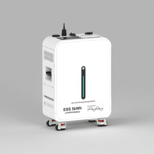 5000Wh Portable Home Power Station – White - Outdoor Home Energy Storage