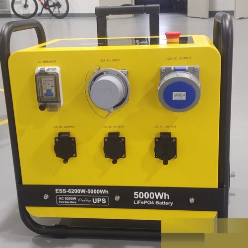 5000Wh Portable Home Power Station – Yellow - Outdoor Home Energy Storage