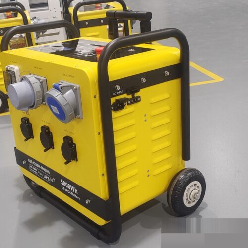 5000Wh Portable Home Power Station – Yellow - Outdoor Home Energy Storage