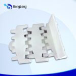 80mm Wide Flat Top Chain With Baffles - Conveyor Belt