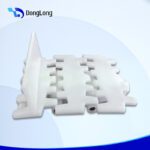 80mm Wide Flat Top Chain With Baffles - Conveyor Belt
