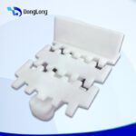 80mm Wide Flat Top Chain With Baffles - Conveyor Belt