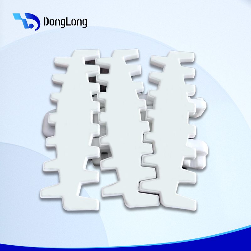 80mm Wide Rubber Coated Flat Top Chain - Conveyor Belt