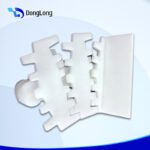 80mm Wide Flat Top Chain With Baffles - Conveyor Belt