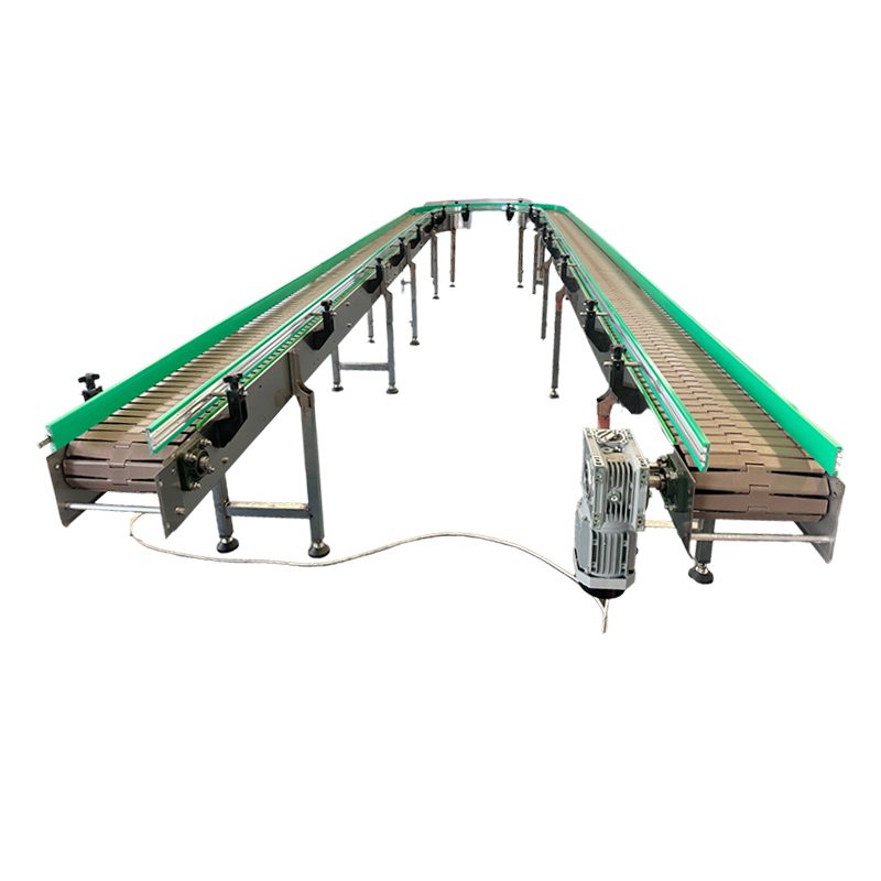 Slat Chain Curved Conveyor Line - Conveyor System