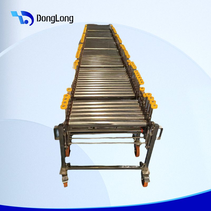 Telescopic Curved Roller Conveyor - Conveyor System
