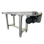 White PVC Belt Conveyor With Aluminum Profile Frame - Conveyor System