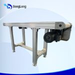 White PVC Belt Conveyor With Aluminum Profile Frame - Conveyor System