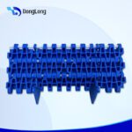 6520 Flat Top Modular Belt With Flights & Side Skirts - Conveyor Belt