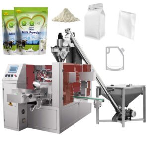 Milk Powder Doypack Packing Machine with Zipper Bag application and machine details - Longteng Machinery