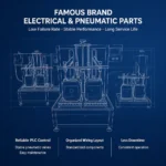 PLC electrical and pneumatic components of chemical liquid weigh filler